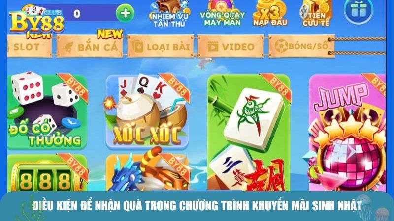 Điều kiện để nhận quà trong chương trình khuyến mãi sinh nhật