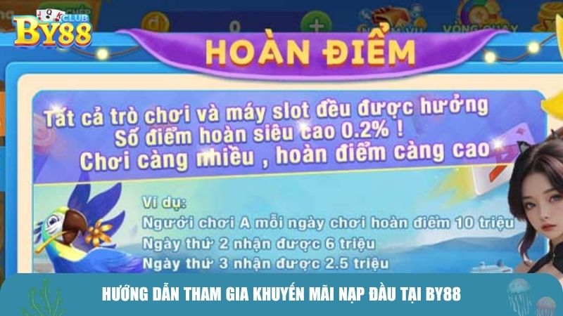 Hướng dẫn tham gia khuyến mãi nạp đầu tại By88